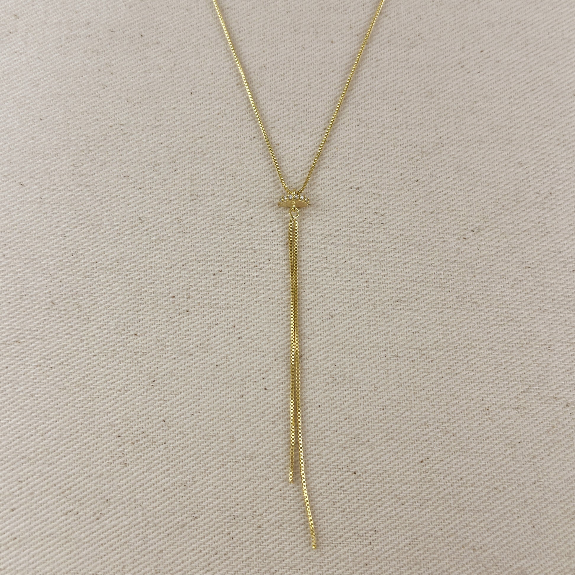 18k Gold Filled Tassel Necklace