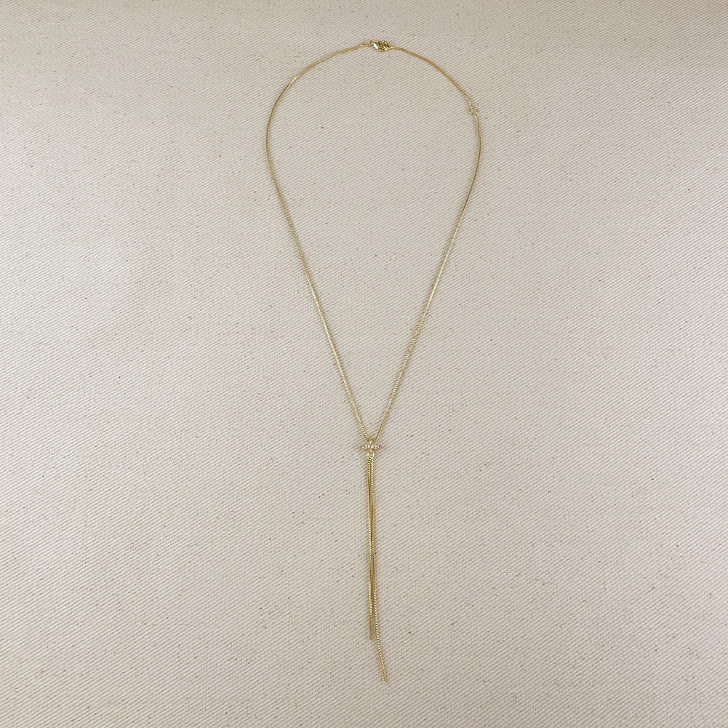 18k Gold Filled Tassel Necklace