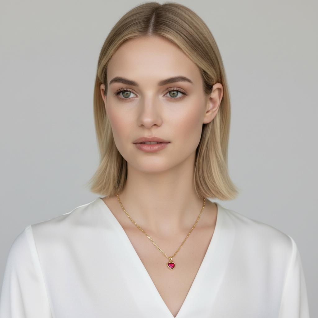 18k Gold Filled Opal Heart Charms