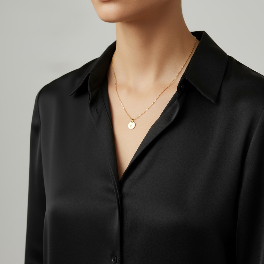 Stamped Tiny Initial Letter Charm in 18k Gold Filled Complete Alphabet