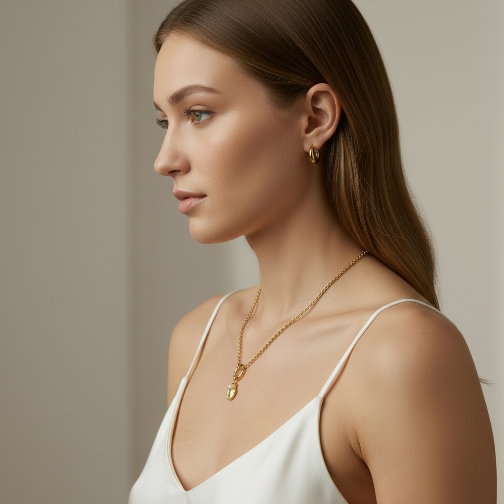 18k Gold Filled Scalloped Shell Charm