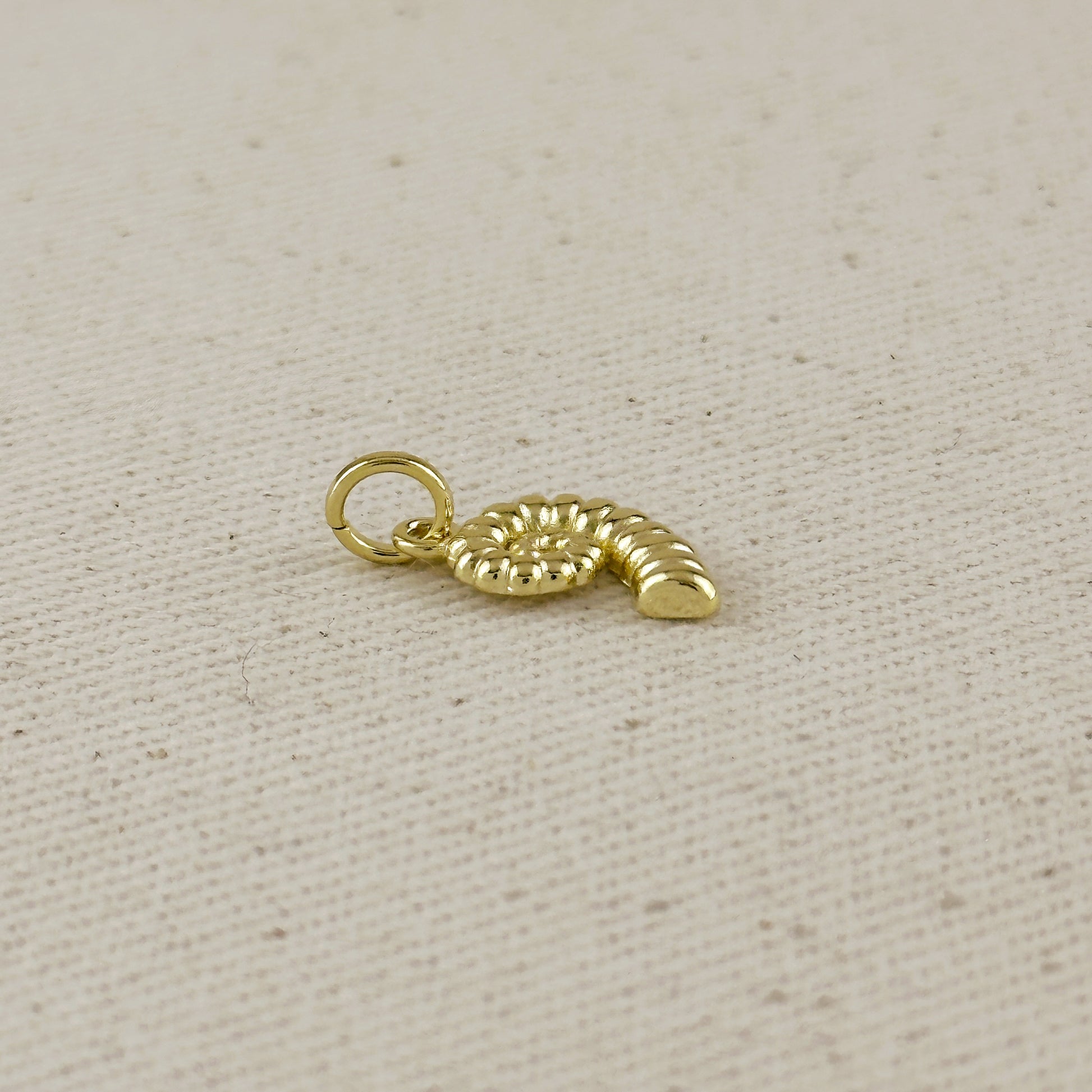 18k Gold Filled Sundial Shell Charm