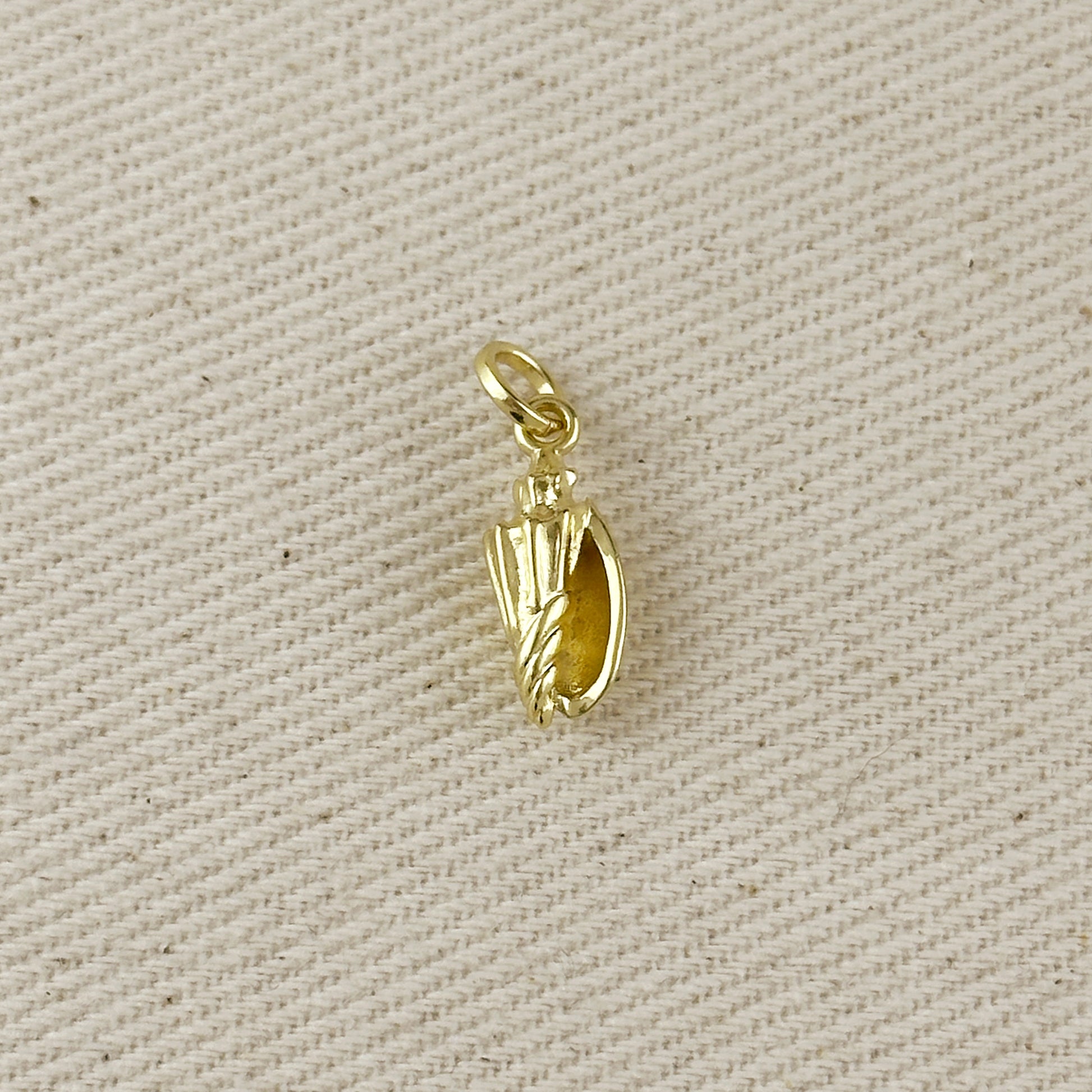 18k Gold Filled Conch Shell Charm