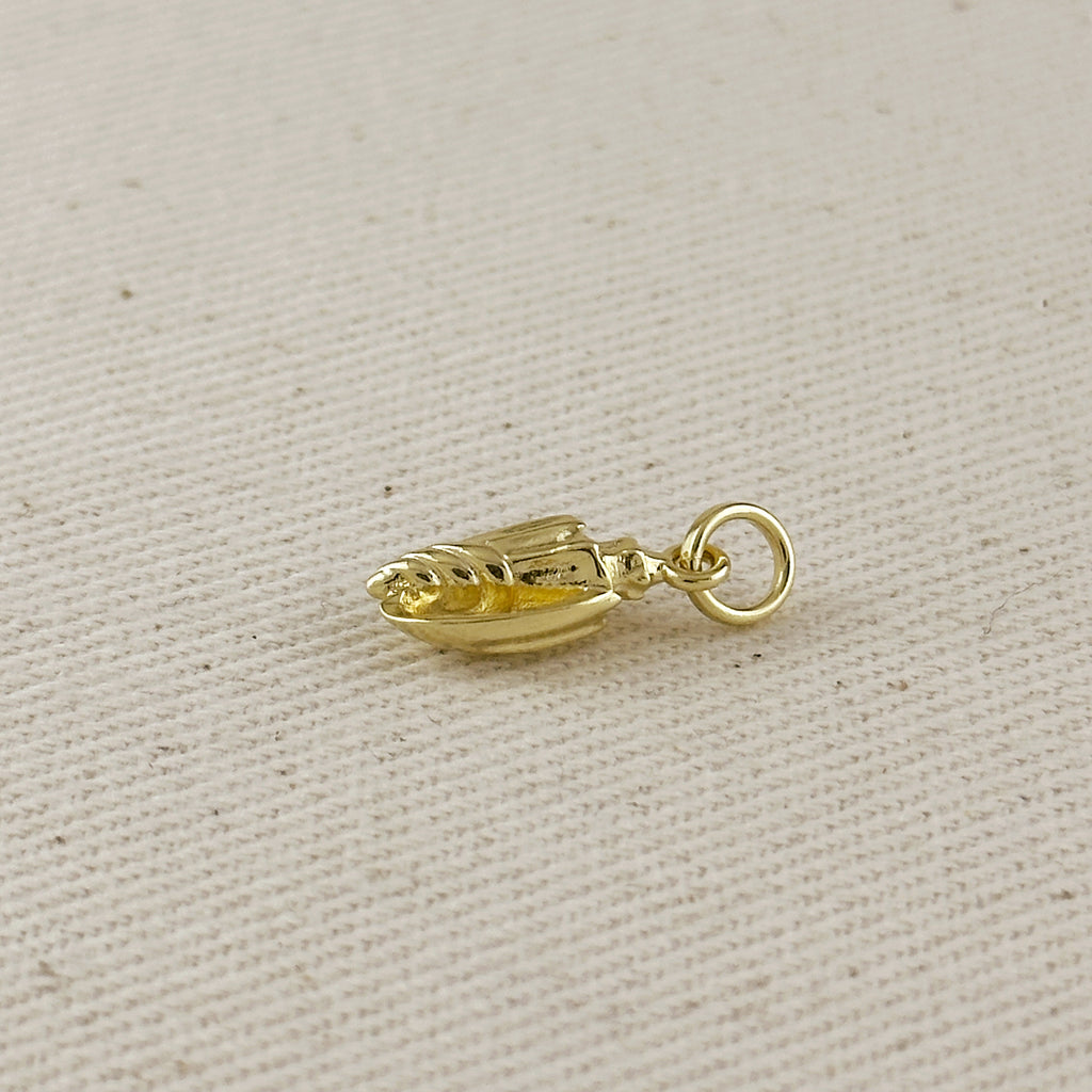 18k Gold Filled Conch Shell Charm