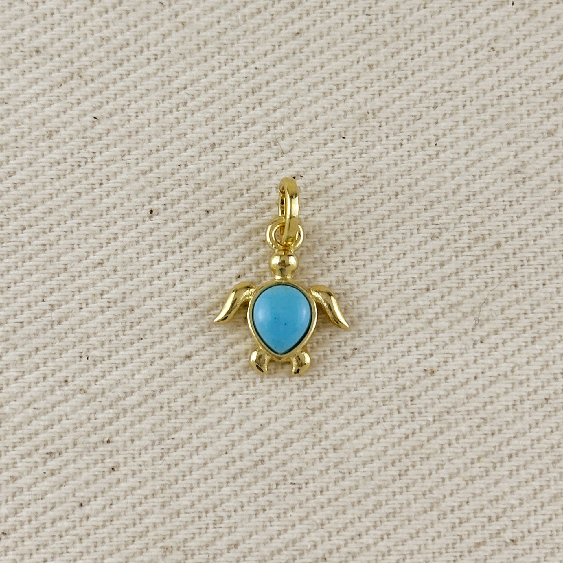 18k Gold Filled Sea Turtle Charm