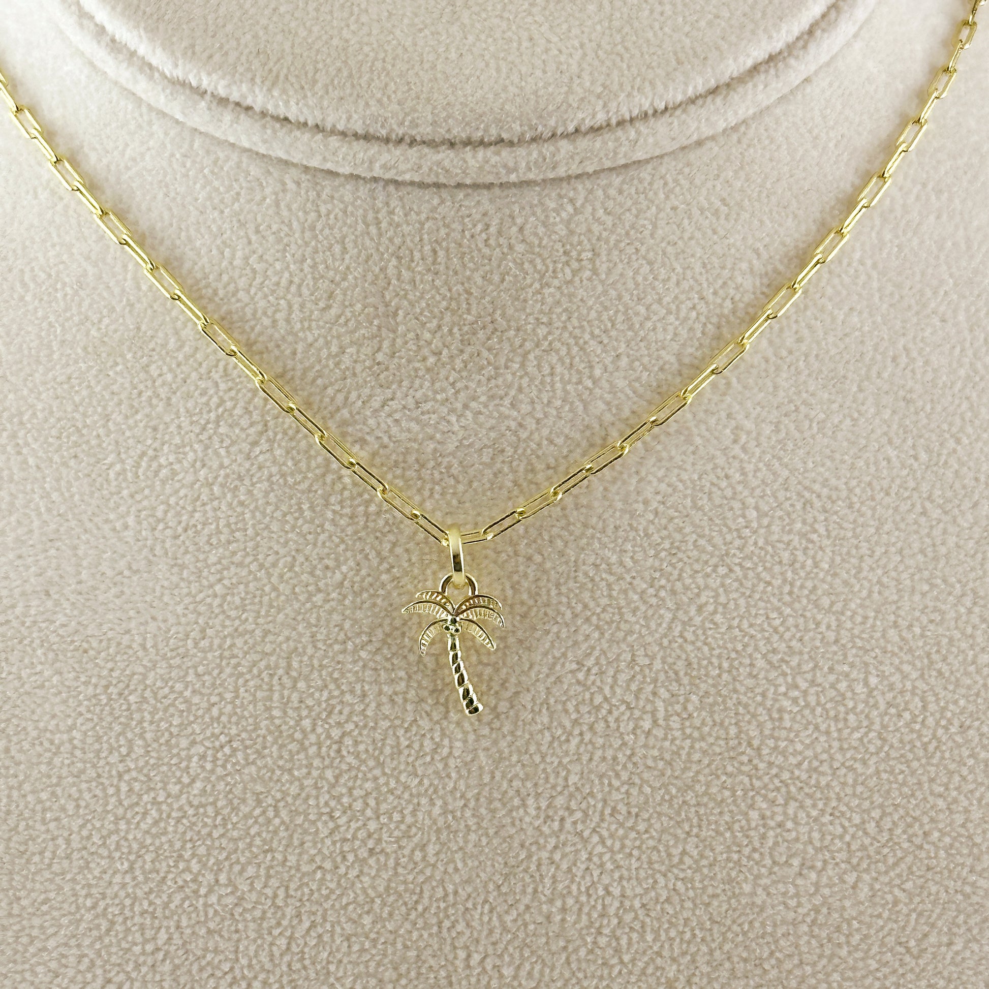 18k Gold Filled Palm Tree Charm