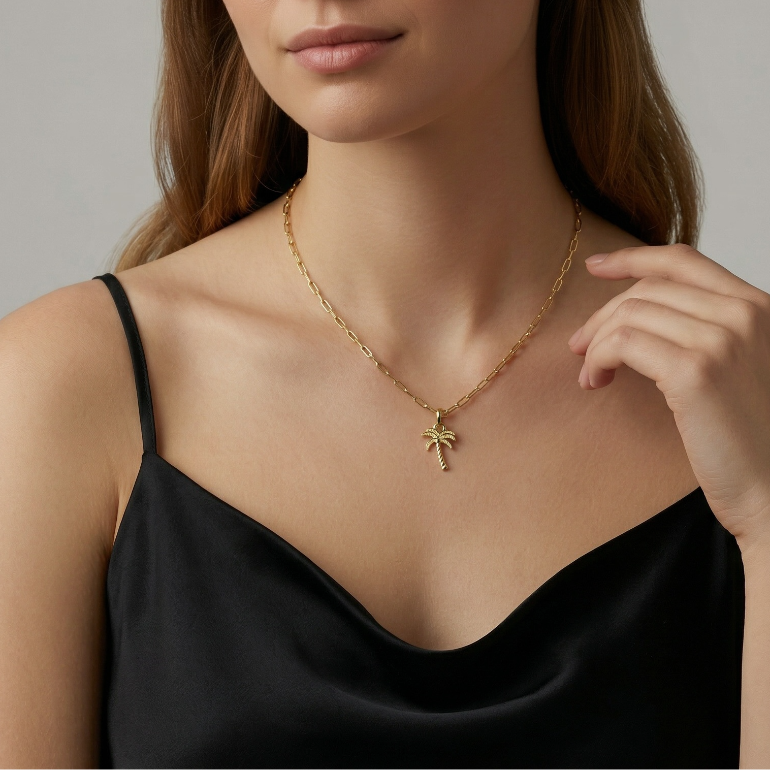 18k Gold Filled Palm Tree Charm