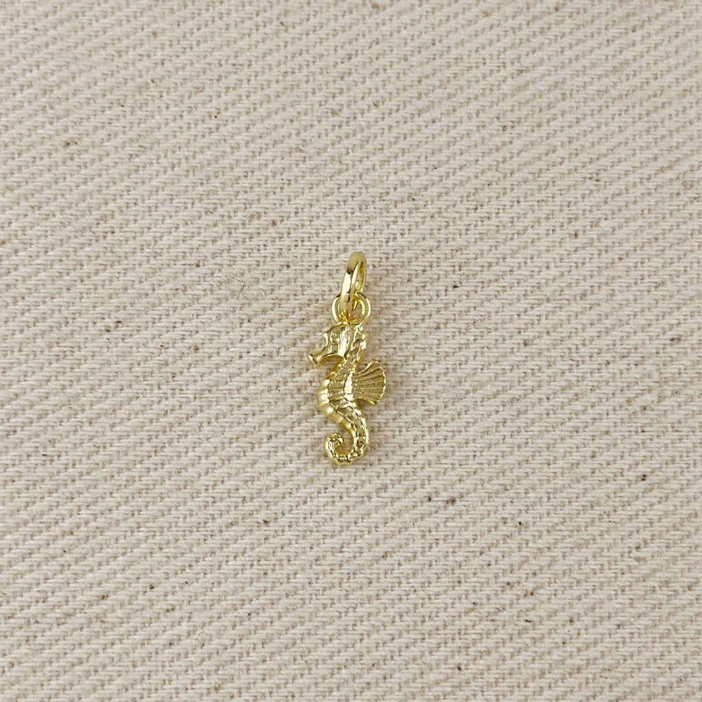 18k Gold Filled Sea Horse Charm