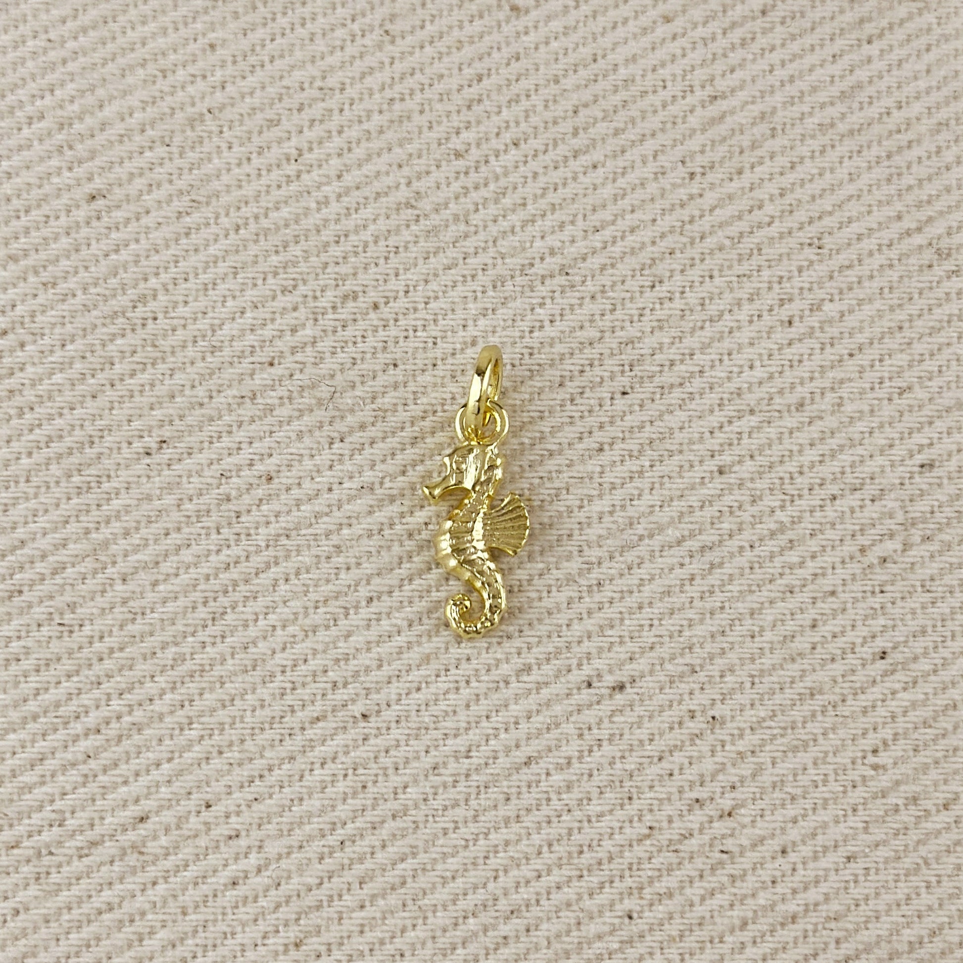 18k Gold Filled Sea Horse Charm