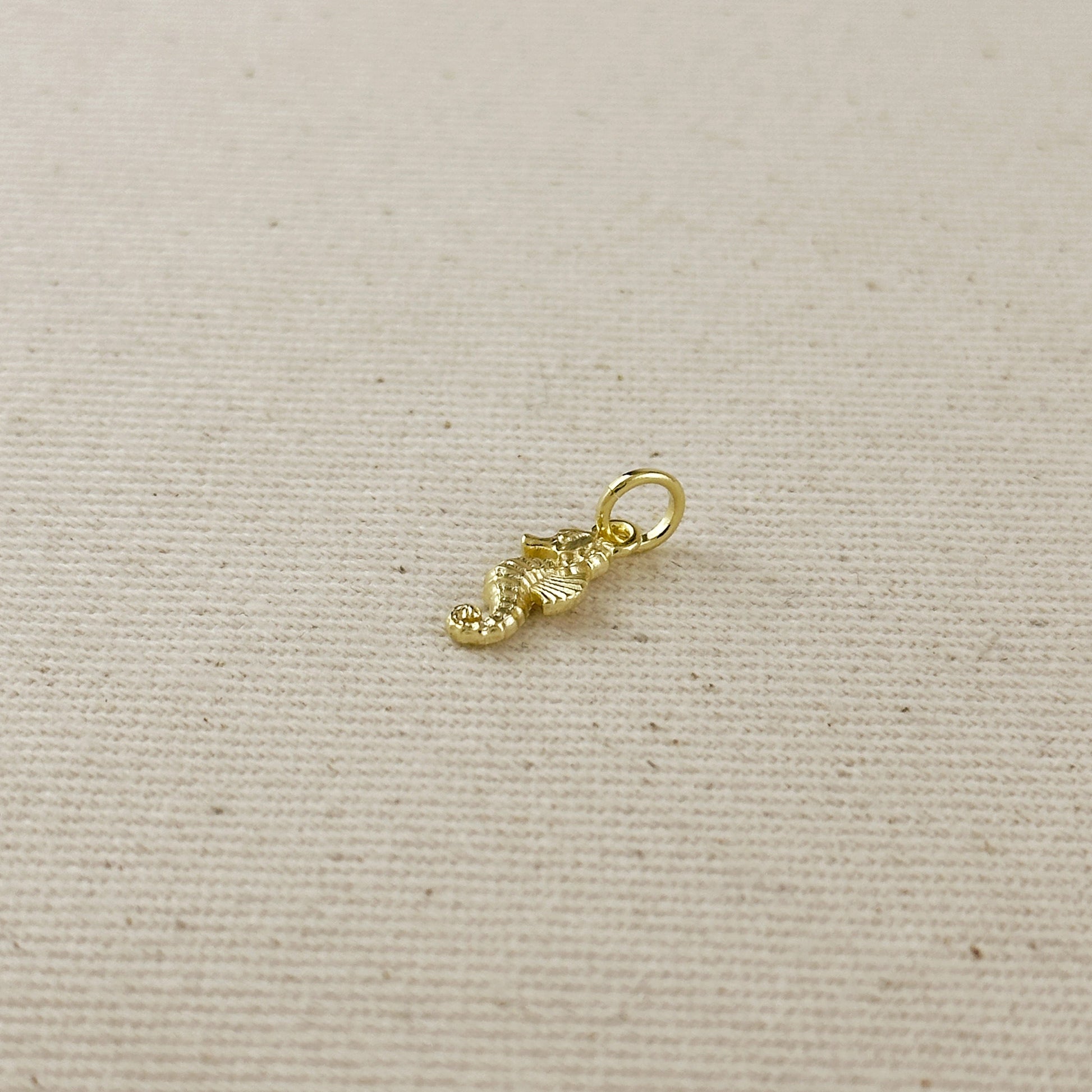 18k Gold Filled Sea Horse Charm