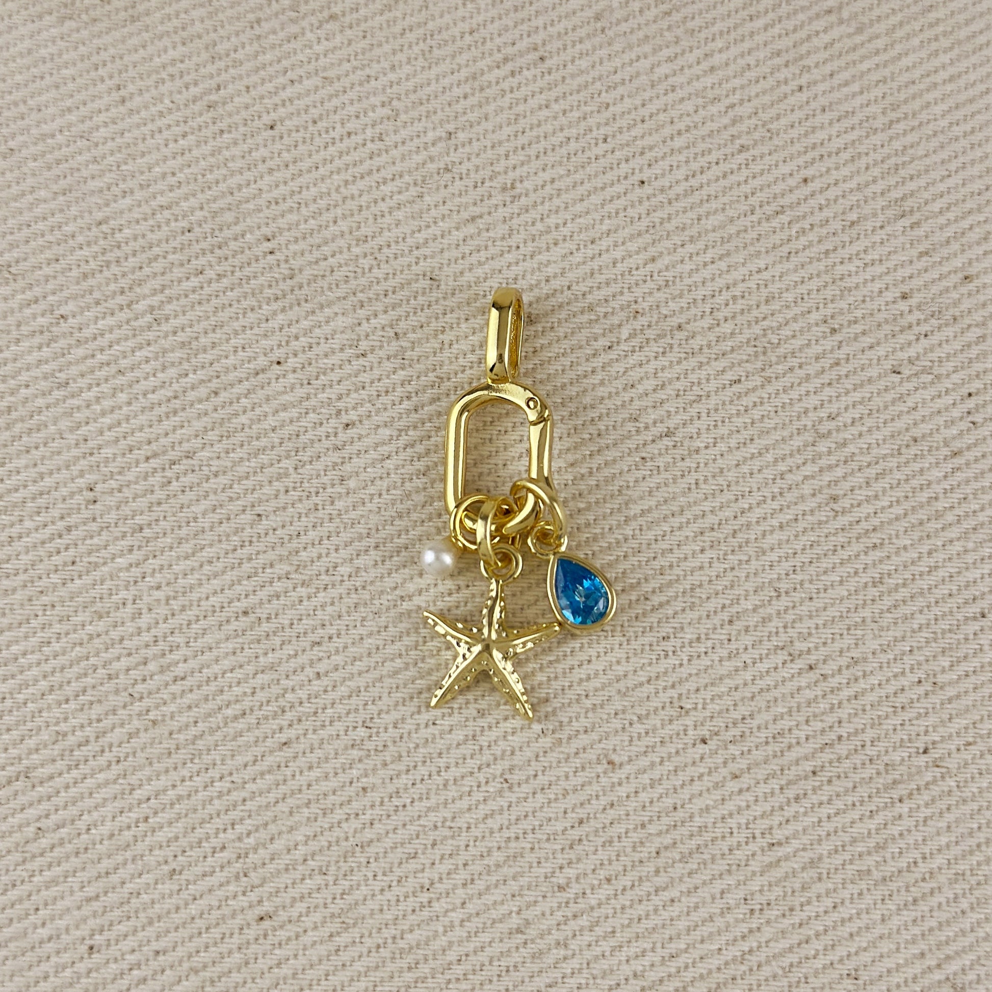 18k Gold Filled Sea Star Charm