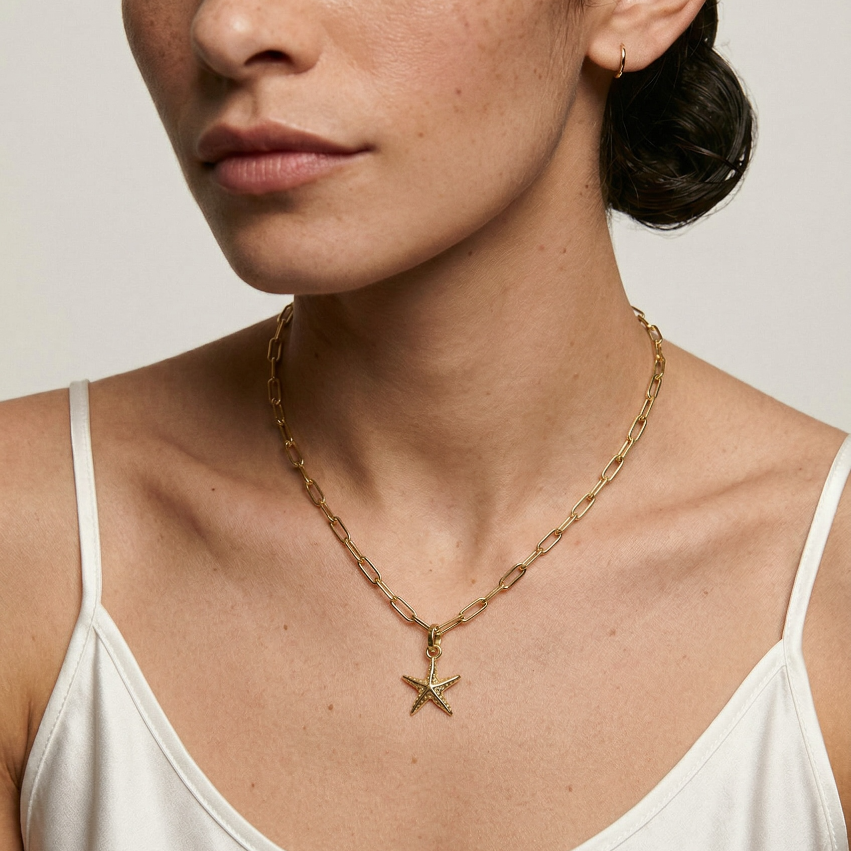 18k Gold Filled Sea Star Charm