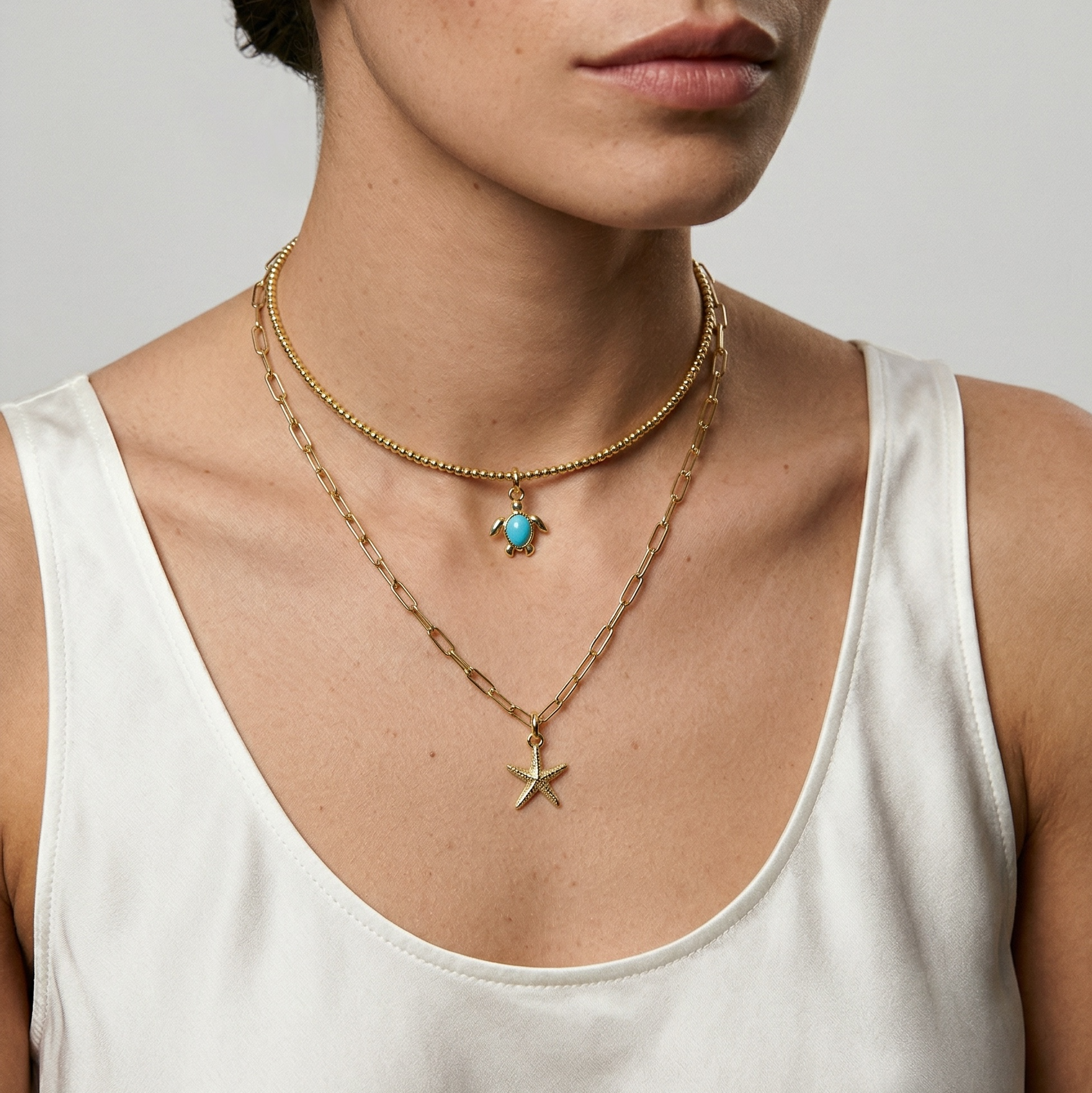 18k Gold Filled Sea Star Charm