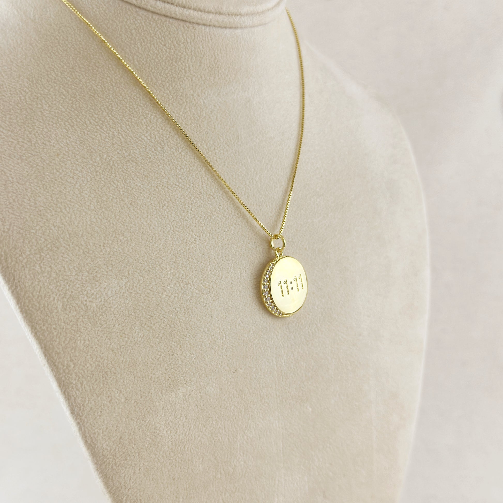 18k Gold Filled 11:11 Synchronicity Necklace