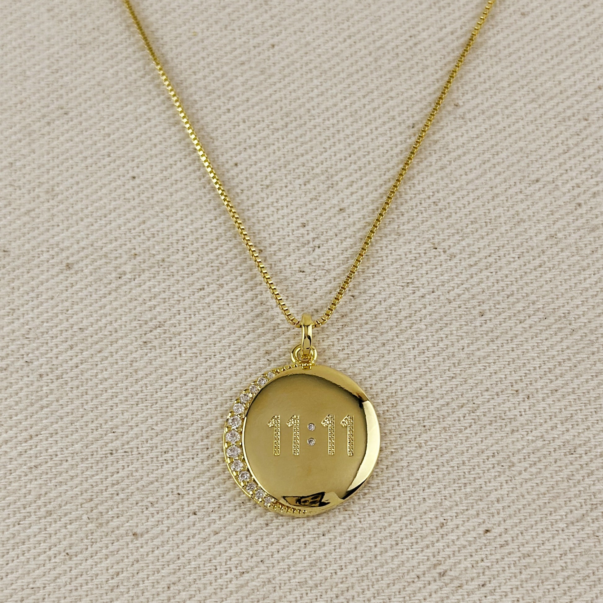 18k Gold Filled 11:11 Synchronicity Necklace