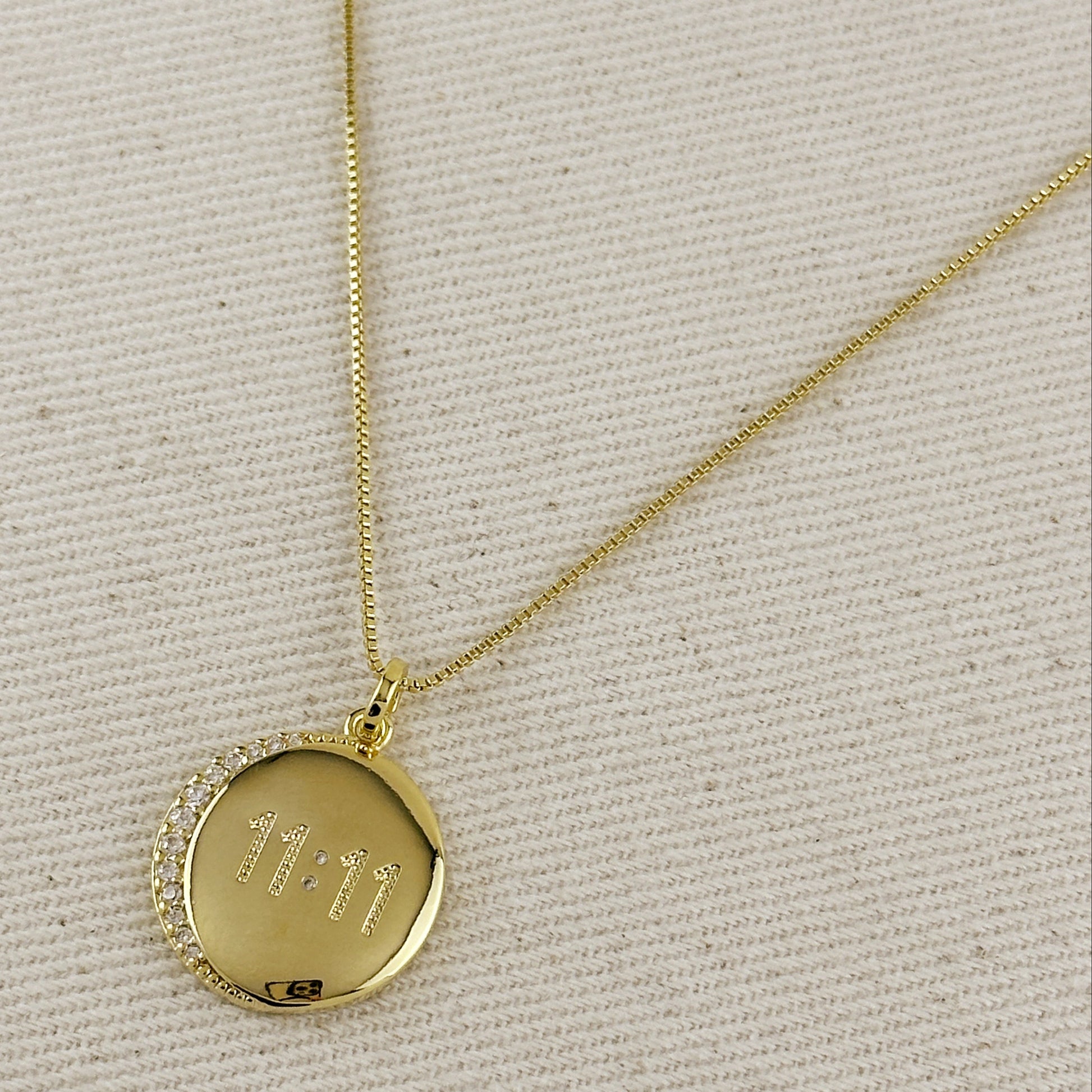 18k Gold Filled 11:11 Synchronicity Necklace