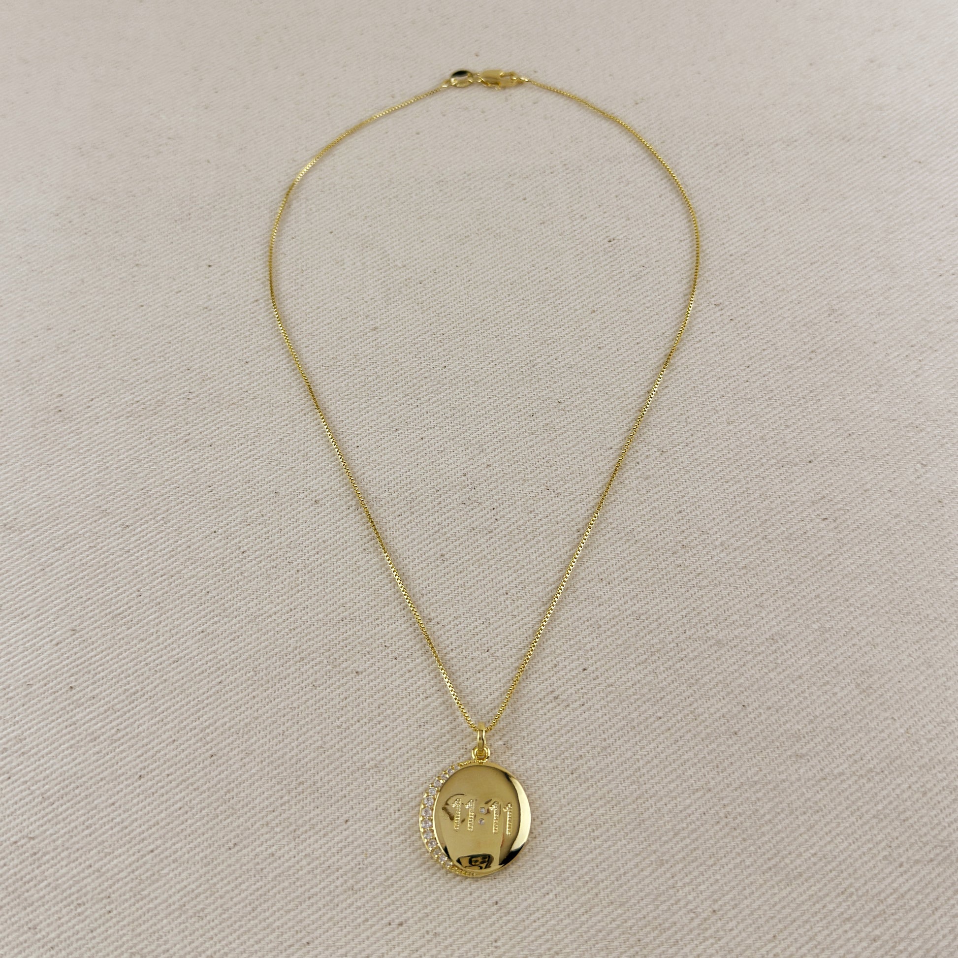 18k Gold Filled 11:11 Synchronicity Necklace
