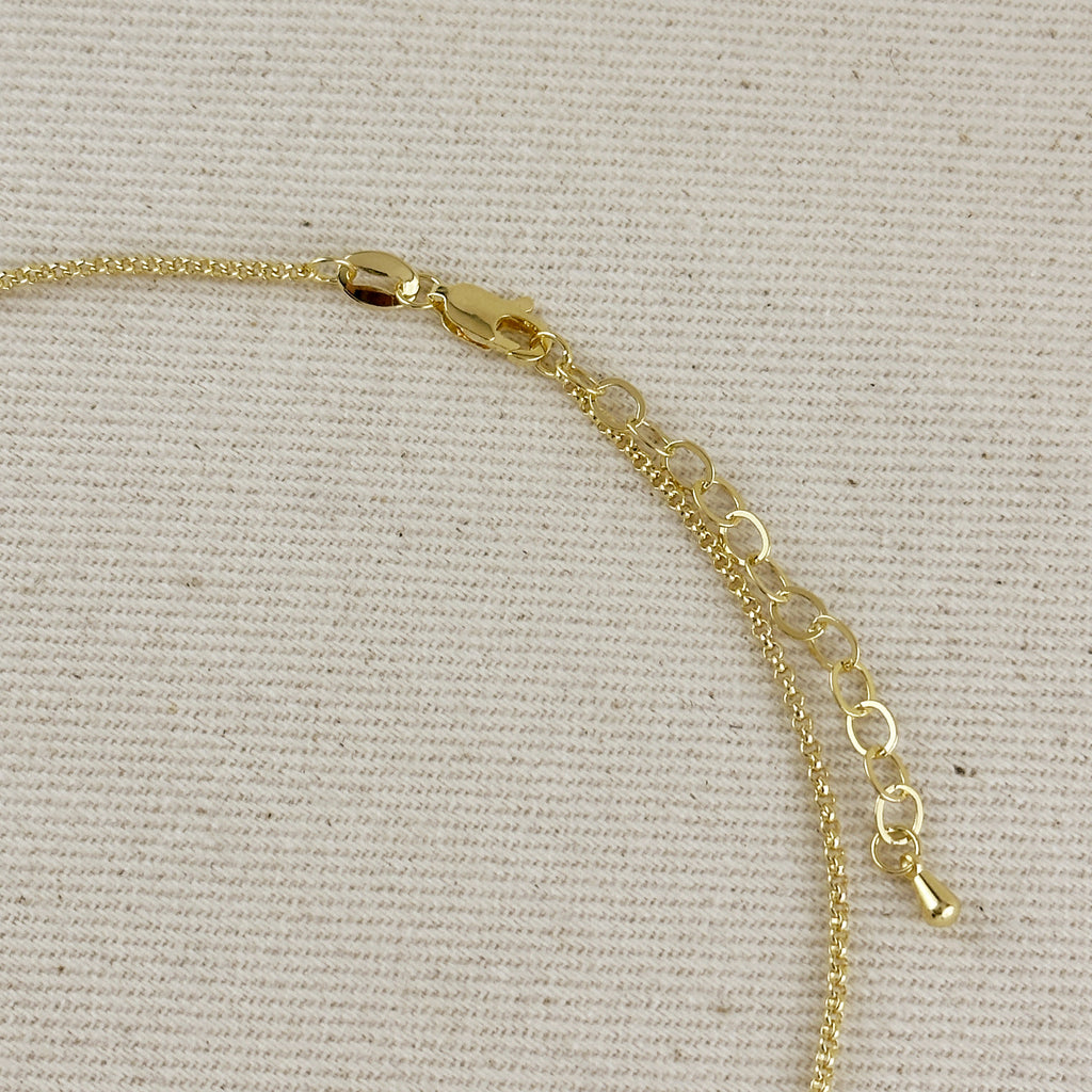 18k Gold Filled Tulip Charm Necklace
