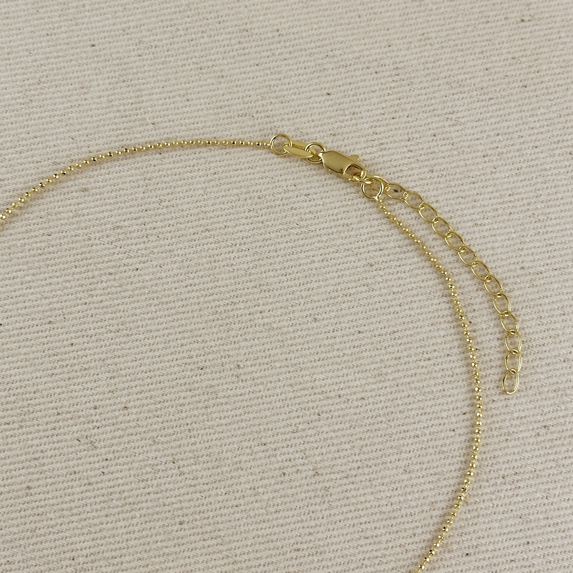 18k Gold Filled Solitaire Pearl Necklace