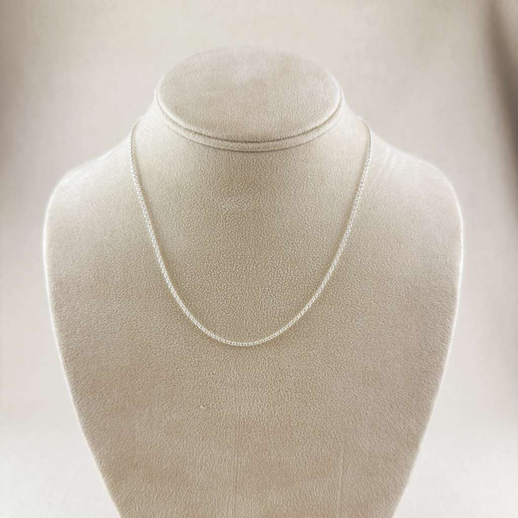 Sterling Silver Round Rolo Chain 1.5mm