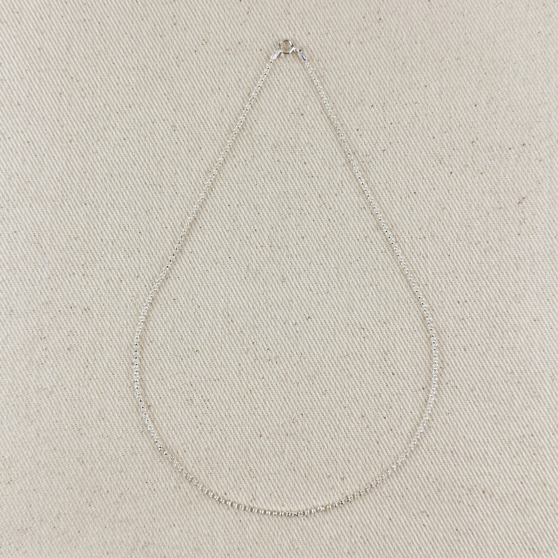 Sterling Silver Round Rolo Chain 1.5mm