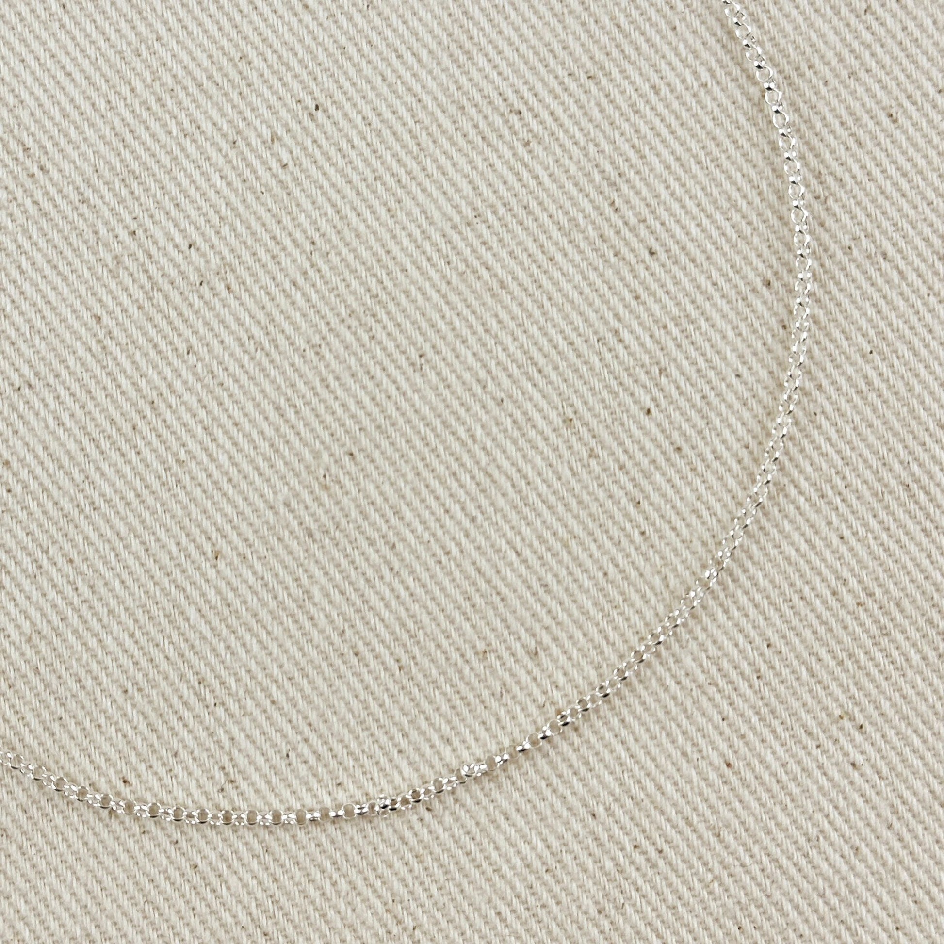 Sterling Silver Round Rolo Chain 1.5mm