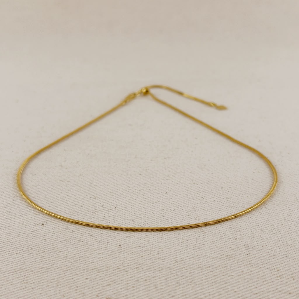 18k Solid Gold Herringbone Chain