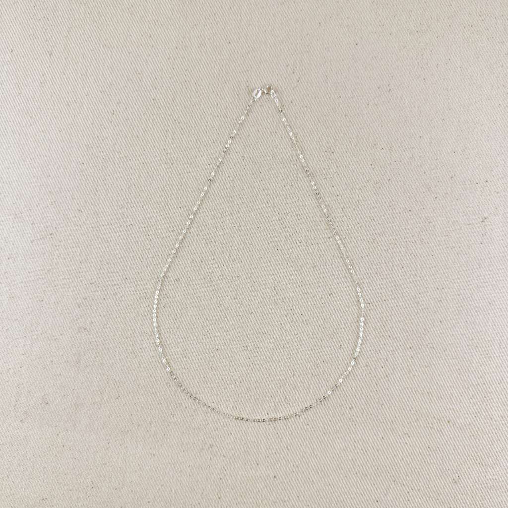 Sterling Silver Diamond Cut Forzatina Link 1.4mm