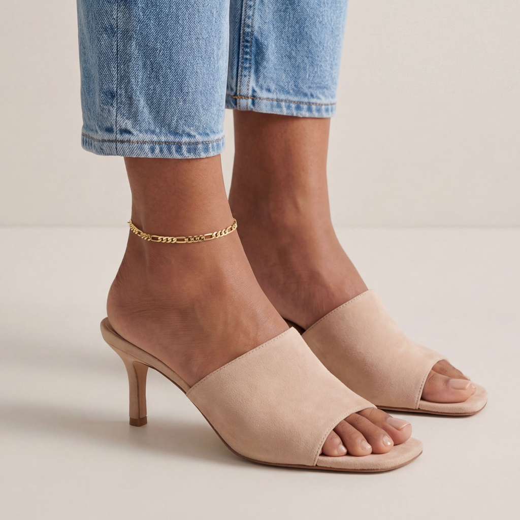 18k Gold Filled 3.5mm Figaro Mariner 'Figarucci' Anklet