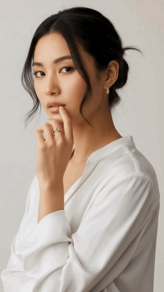 18K Gold Filled CZ Eye Ring