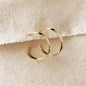 18k Gold Filled 40mm Hollow C-Hoop Earrings