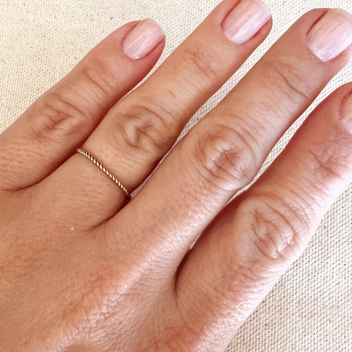 14k Gold Filled 1mm Twisted Stackable Ring Wholesale Jewelry Supplies