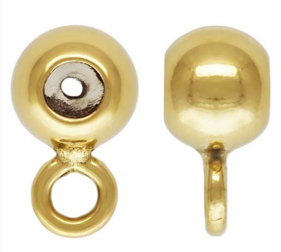 Gold-Filled Ball on Post Earring with Ring Series