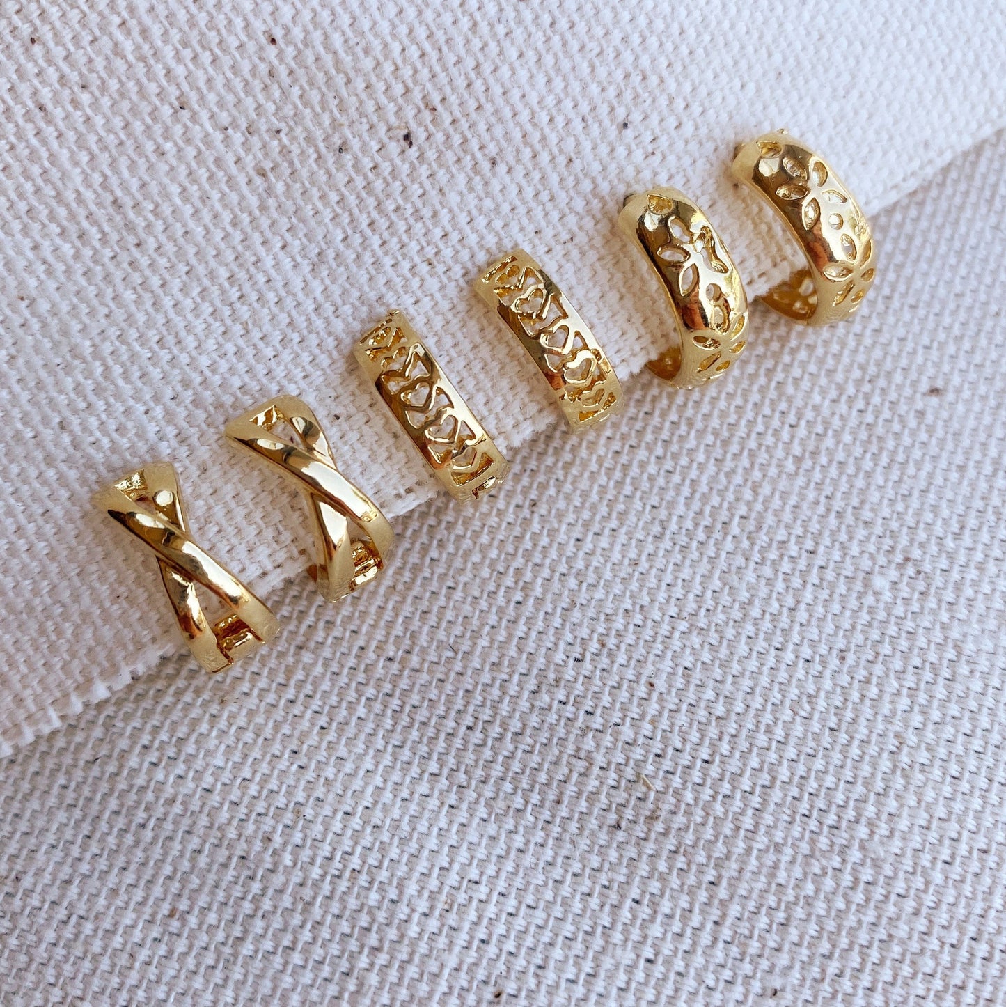 GoldFi 18k Gold Filled 12mm Huggies Earrings