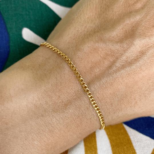 Buy VILLAIN 18k Micro Plated Gold Bracelet at Amazon.in