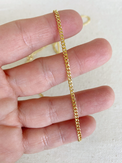 GoldFi 18k Gold Filled 2.0mm thickness Cuban Chain