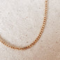 GoldFi 18k Gold Filled 2.0mm thickness Cuban Chain