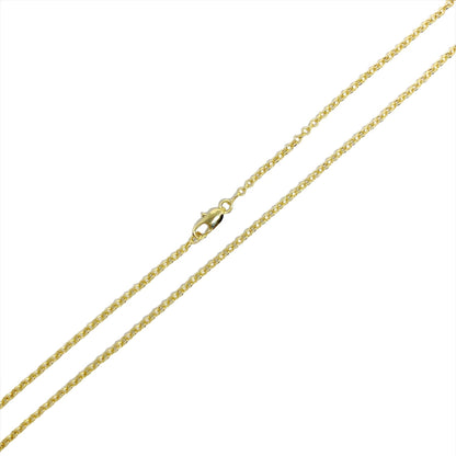 18k Gold Filled 2.5mm Rolo Chain Available in 16", 18", 20", 24"