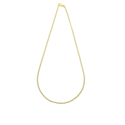 18k Gold Filled 2.5mm Rolo Chain Available in 16", 18", 20", 24"