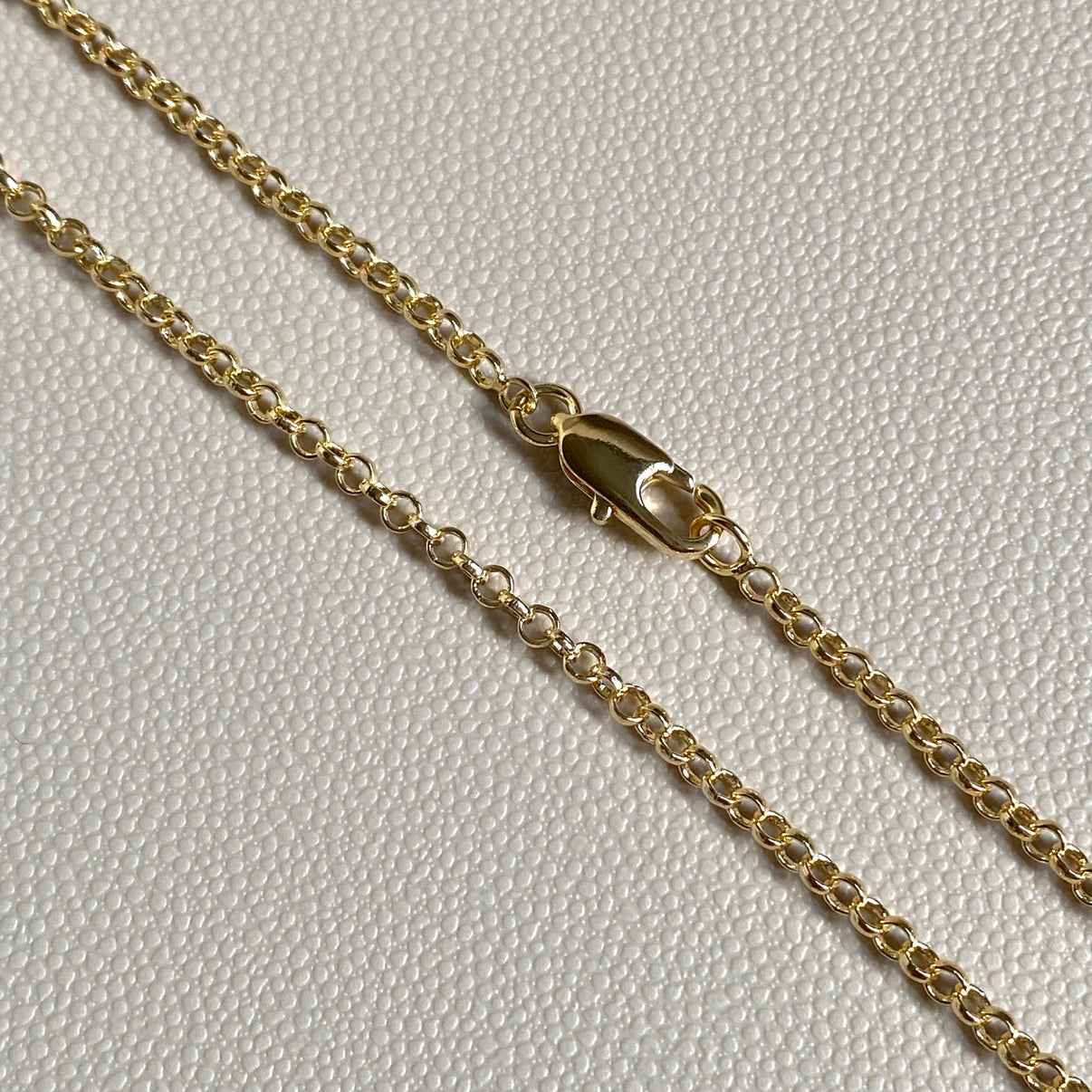 18k Gold Filled 2.5mm Rolo Chain Length 16