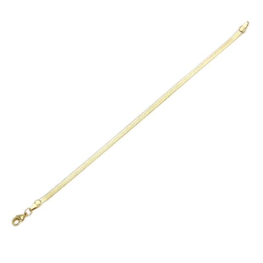 GoldFi 18k Gold Filled 3.0mm Thickness Herringbone Chain