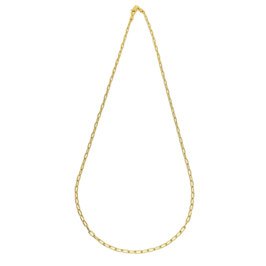 18k Gold Filled Cable Link Chain 2.5mm Thick And Sizes in 18", 20", 24", 27" Gold Chain Component