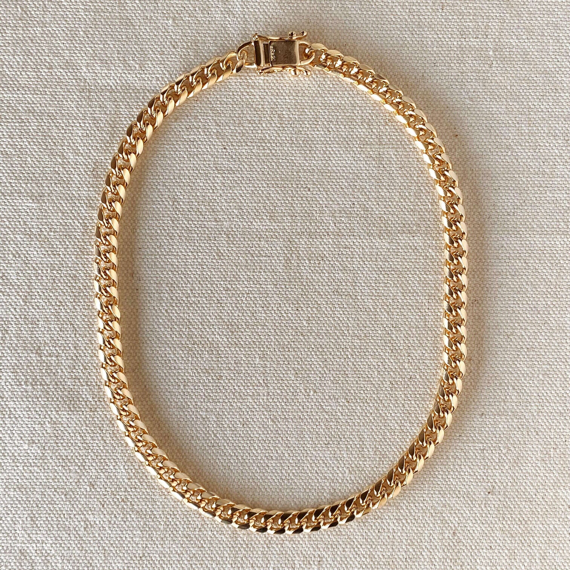 GOLD Filled Lock Pendant Necklace Lock Earrings SET WATERPROOF 