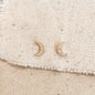 GoldFi 18k Gold Filled Crescent Moon Studs