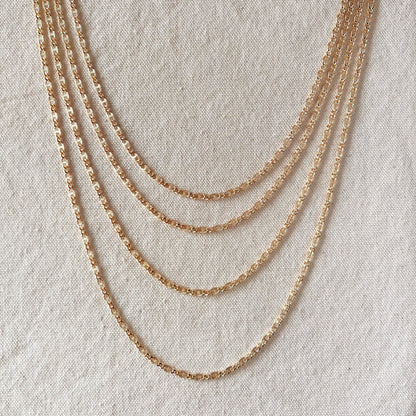 GoldFi 18k Gold Filled Detailed Chain Jewelry