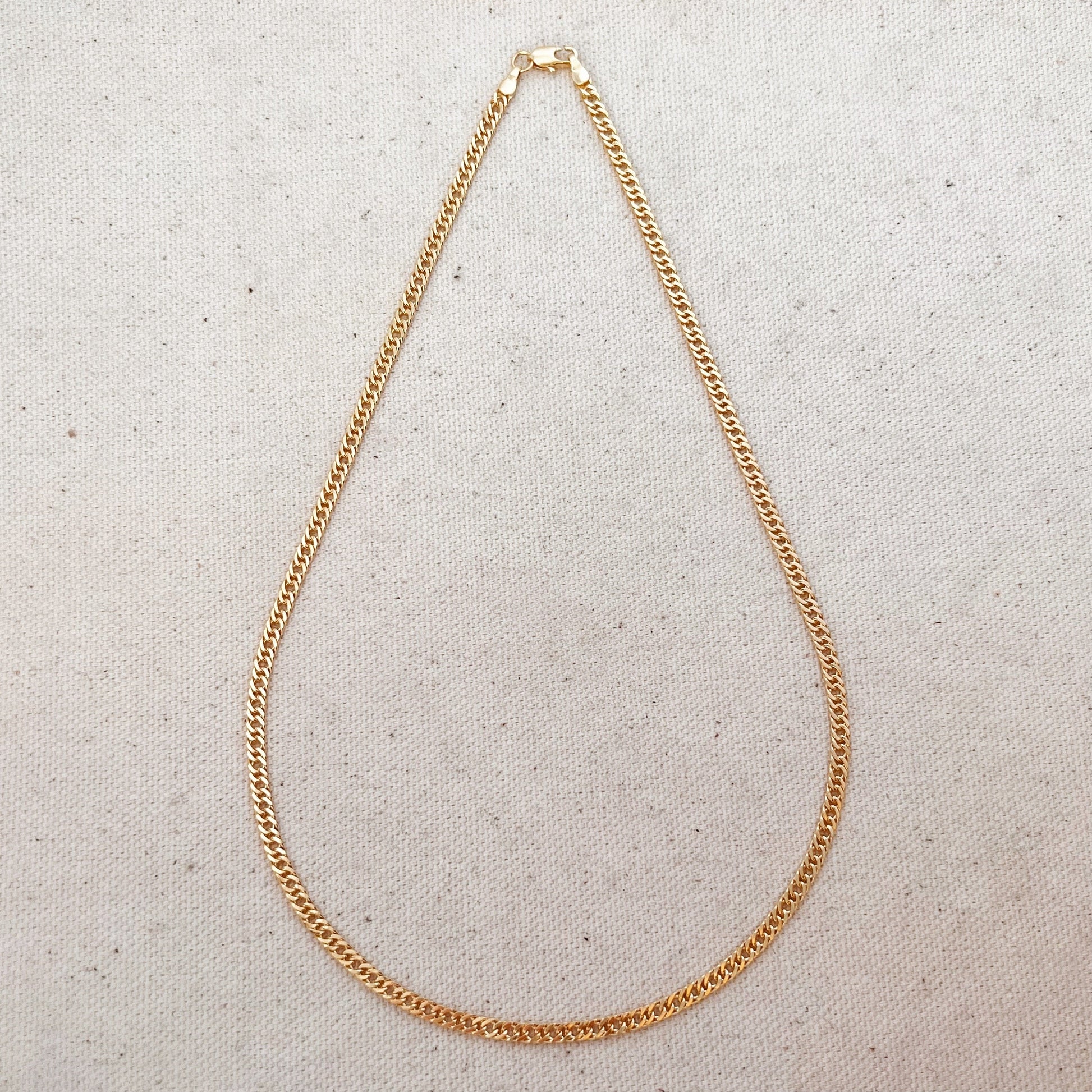 GoldFi 18k Gold Filled Double Curb Chain - Cuban