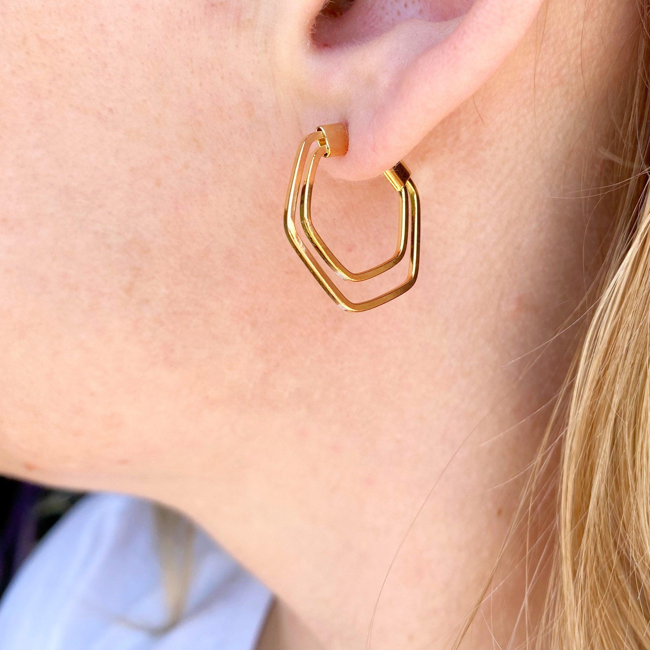 Threader Hoop Earrings | Threader Earrings | Boma Jewelry