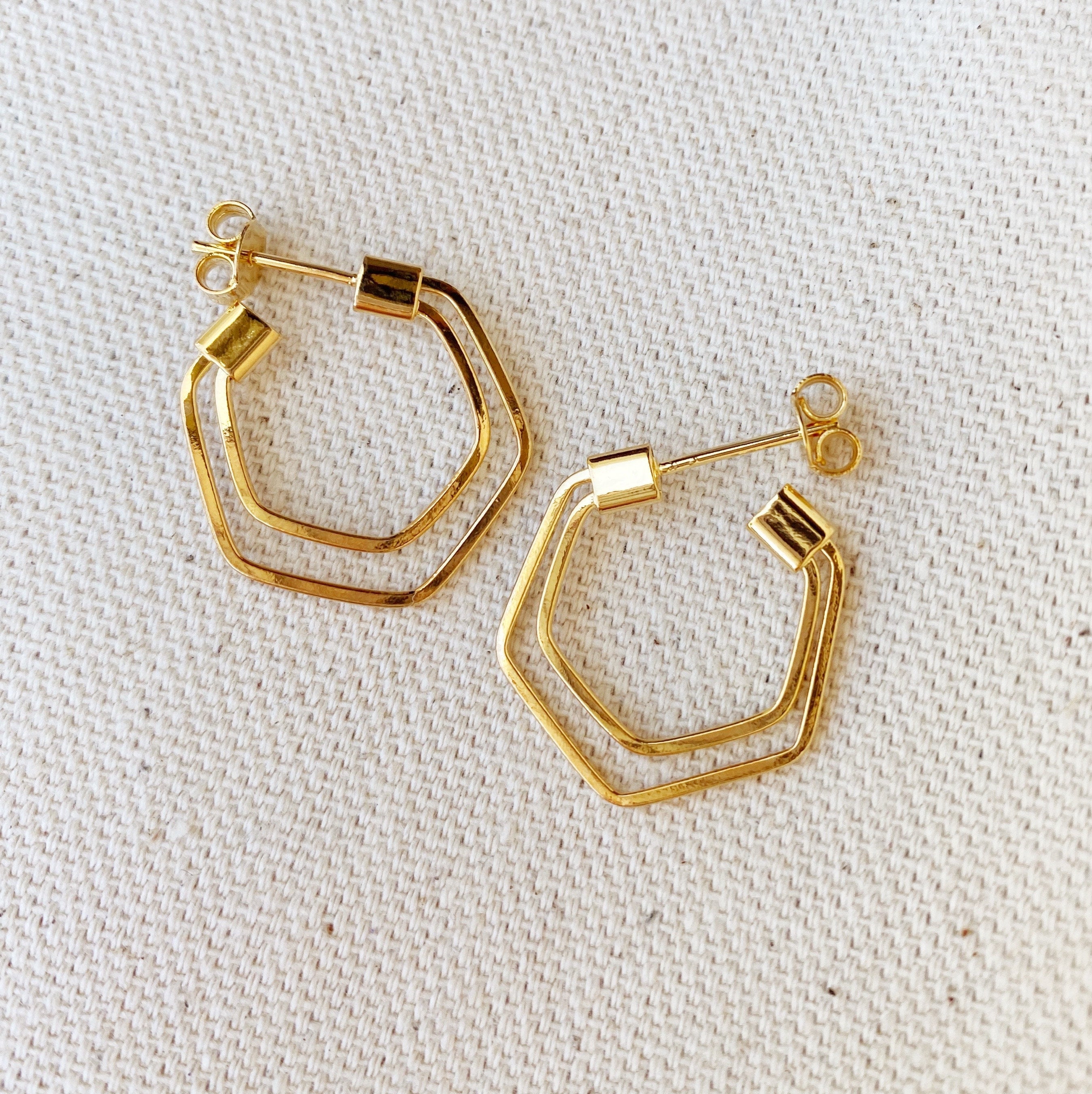 Gold Threader Hoop Earrings – PJ Luxe