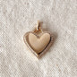 GoldFi 18k Gold Filled Heart Pendant With Cubic Zirconia Around