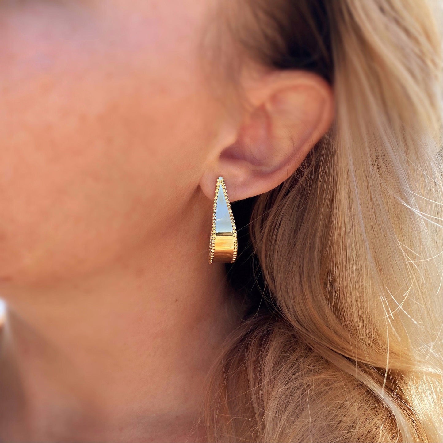GoldFi 18k Gold Filled Hoop Earrings